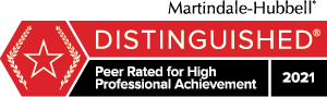 Kristine Lawless AV Martindale Distinguished Peer Rating 2021