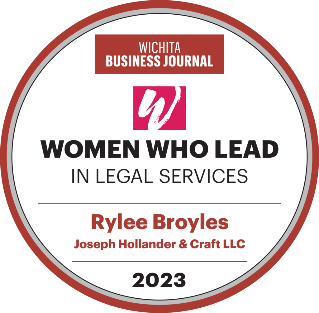 Wichita Family law attorney Rylee Broyles was named a Woman Who Leads in Legal Services in 2023 by Wichita Business Journal